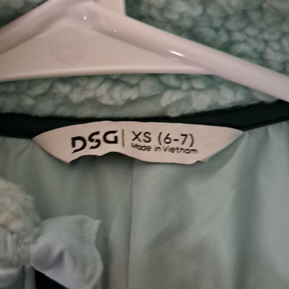 DSG Cozy Light Blue Sherpa Jacket size XS 6 - 7 - Picture 3 of 4